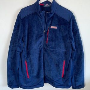 Vineyard Vines Mens Fleece Zip Up Jacket Sz XL